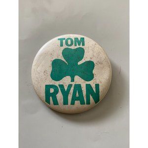 Vintage Missouri Senate Campaign Tom Ryan Senator Irish Pinback